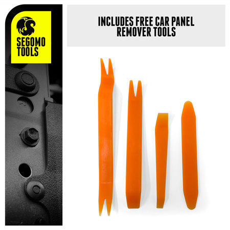 Segomo Tools 435 Piece Car Retainer, Plastic Fastener, Body Panel & Trim Clips Kit T07006